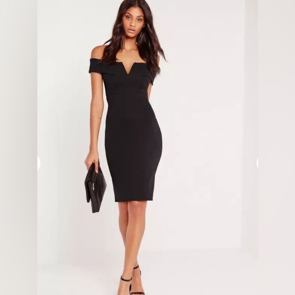 EUC Missguided Bardot Off-Shoulder Dress - Picture 2 of 9